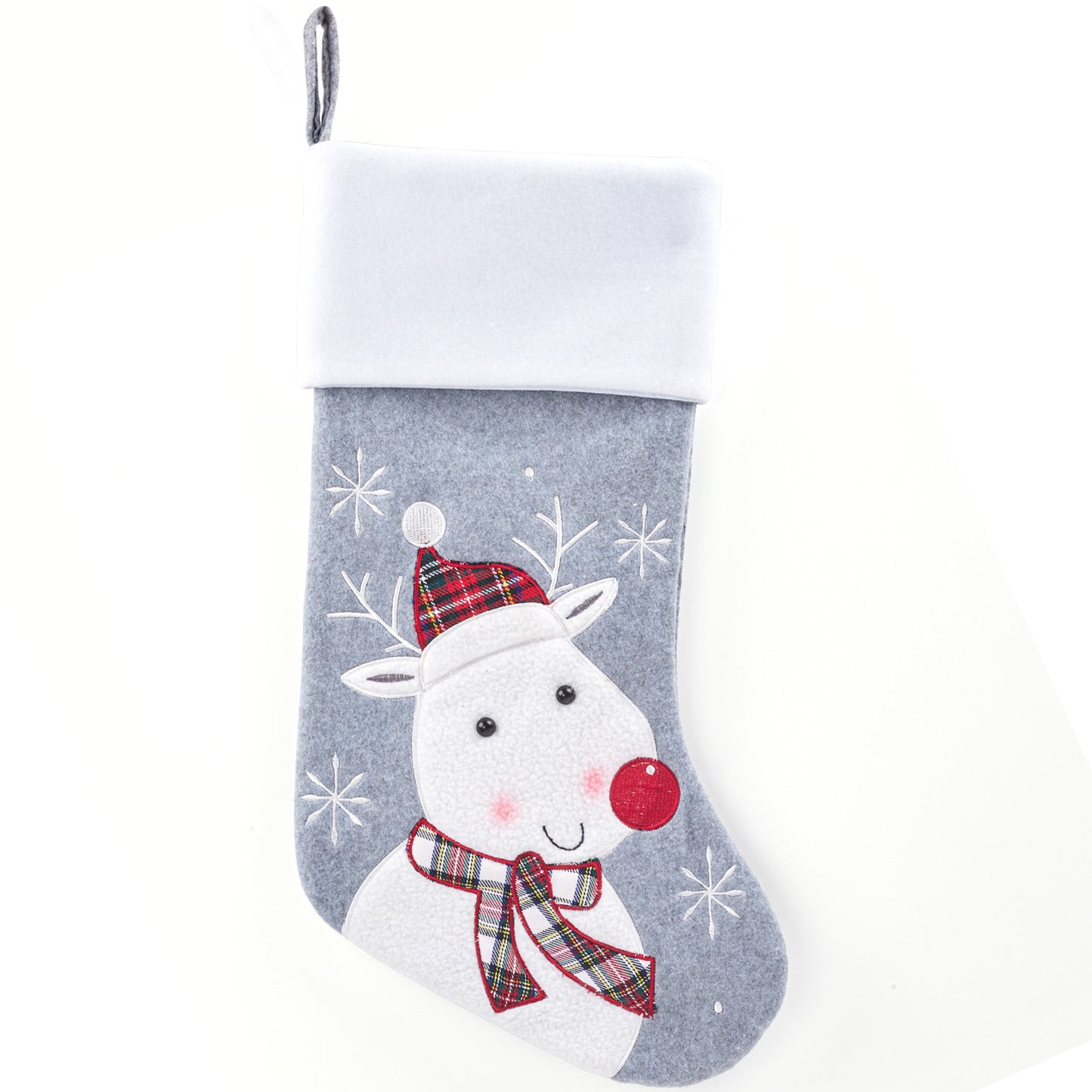 Christmas Stocking Decorations Cartoon Santa Snowman Socks Gifts Candy Bag Xmas Tree Hanging Ornaments Holiday Decor